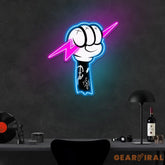 Thunder Fight Neon Sign x Acrylic Artwork